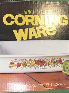 RARE VINTAGE IN BOX Corning Ware Spice O’ Life Collection Open Roaster